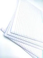 KRASHTIC Answer Sheets for Exam Practice and for Test 100 Sheets 58 GSM for Rough Ruled A4 58 gsm Project Paper (Set of 1, White)