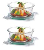Signoraware Lock 'N' Store Glass Container Round 240ml SF2