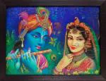 Elegance Radhakrishna 5d Picture Photo Frame - 13.5 X 17.5 Inch
