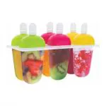 VENIK Candy Mould , Ice Candy Maker/Ice Cream Mould Tray Of 6 Candy With Reusable Stick