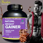 Zemaica Healthcare | Natural Weight Gainer | Body Gain | Muscle Mass | Weight Gain Supplement | Proteins | Muscle Gainer | Flavor Chocolate | Pack of 1