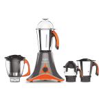Vidiem MG 541 A V STAR EVO PLUS 750W Mixer Grinder With 4 Jars, Grey With Orange