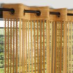 Story@Home Golden Polyester Transparent Long Door Curtain 9 x 4 ft (Pack of 4)