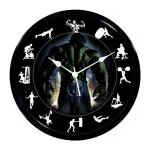 Babawill Hulk New Gym Abs Plastic Wall Clock with Glass in Front
