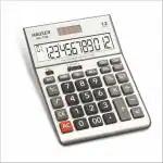 Hauser HC-750 Desktop Basic Calculator | Solar and Battery Dual Power | Acrylic Protection for Solar and LCD | Ideal for School, College, Home, Office and Shop Use | Pack of 1