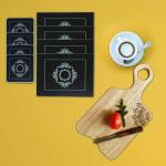 Angira Handicrafts Wooden Placemats Set of 4Along with 2 Coaster Set and Chopping Board