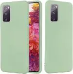 Wellchoice Back Cover for SAMSUNG GALAXY S20FE, ( Liquid Silicone ) (Green, Grip Case, Silicon, Pack of: 1)