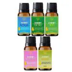 Hammy Combo Pack of 5 Aroma Diffuser Oil / Aroma oil for Home Fragrance (Mint, Tea-Tree, Aqua, White Rose, Jasmine) 30ml Each