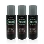 Brut Musk Deodorant Body Spray for Men, Masculine Long-Lasting Deo with Musky, Woody Fragrance, Deo Combo Pack of 3 (200ml Each)