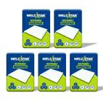 Wellstar Underpads, Large 60 x 90 Cm, Superior Absorbency, Leak Proof Pack of 5 (50 Diapers)