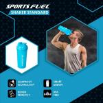 SPORTSFUEL Plastic Regular Protein Shaker, 700ml (Blue)