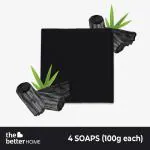 The Better Home Charcoal Bath Soap (Pack of 4)