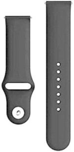 Black Lovies Black Silicon Smart Watch Strap For Noise Fit Active