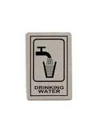 THW Stainless Steel Self Adhesive Drinking Water Signage Board (6\