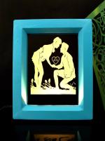 Aqua Lord Ganesh 3D Illusion Base Table Lamp