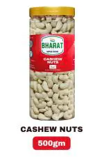 Bharat Super Foods Whole Cashew Nuts W320 - Premium Big Size Kaju - 500gm Jar Pack
