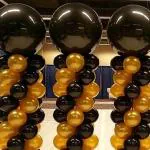 RG Accessories Black, Gold Solid Balloon For Birthday And Anniversary Decoration (Pack Of 30)