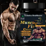 Zemaica Healthcare | Muscle Fit Capsule | Body Muscle Gainer | Body Strength Growth | Weight Gainer | Pack of 1