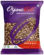 OrganicKrate Unpolished Brown Chana/Kala Chana/Bengal Gram - 1 Kg | 100% Organic | Chemical Free & Pesticides Free | Wholesome | Ideal for Sprouting