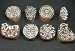 Reniq Art 3658 Wooden Printing Block Stamps Hand Carved Printing Blocks Printing Blocks (Pack Of 8)
