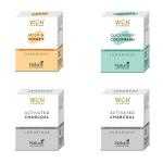 WON AYURVEDA Milk & Honey### Cucumber & CocoFresh & Activated Charcoal Soap - (Pack Of 4)