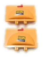 DiBha Yellow Plastic Gujiya Maker Mold Set of 2