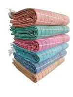 ASH Traders Multocolor Handloom Large Bath Towels for Men and Women Khadi Cotton, 36 x 72 inch (pack of 2)