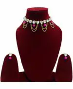 Jn Handicraft Alloy Gold Jewel Set For Women And Girls