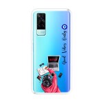 Emble Designer Clear Tranperant Silicone Case For Vivo Y31 -Design A27 ( TPU | Soft , Vivo Y31 | Multicolor )