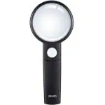 Deli E9090 Magnifier 2.5X/5X, Black Body , ABS frame, Pack of 2
