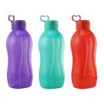 Oliveware Multicolor BPA Free Plastic Jumbo Water Bottle - 2 L (pack of 3)