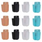 Netravya Plastic Wall Hanging Mobile Phone Holder Stand for Home & Office Use Charging, Stationary Storage, Bathroom Accessories, Remote Holder, Makeup Brush Holder (Pack of 12)