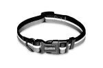 Glucklich Everyday Reflective Dog Collar with Adjustable Length (XS, Space grey)