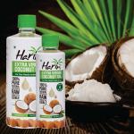 Harin Cold Pressed Natural Virgin Coconut Oil For Dietary, Skin & Hair Use As Cooking oil, Skin Moisturizer & Hair Conditioner, 500 ml