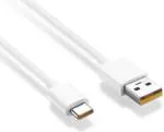 Mifkrt White, Yellow Usb Type C Cable 6.5 A 1 M 65W Dart Vooc Charging Cable For Oppo, Realme, Oneplus, Vooc, Dash, Warp, Dart, Supervooc