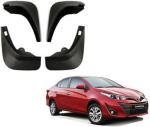 Gee Cee Black Abs Plastic O.E Type Mud Flaps Mud Guard For Toyota Yaris (Set Of 4)