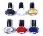 24X7 Emall Black, White, Gold, Silver, Blue, Red Nail Art Stamping Polish Thick Highly Pigmented And Nail Art (Pack Of 6)