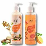 SNG Cosmetics Oatmeal & Shea Butter Shower Gel+ Orange & Grapefruit Shower Gel Combo (Pack of 2)