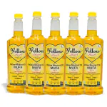 Yellow Heart Cold Pressed Yellow Mustard Oil/Pili Sarso Ka Tel,1 Liter (Pack of 5)
