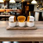 STOREPEDIA Ceramic Small Size Katori For Sauce, Pickle, Sauf, Candy, Microwave, Safe Pack of 6