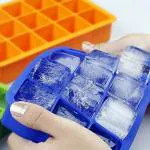 24 Grids Perfect Ice Cube Mold Silicone Ice Cube Tray (Pack of 1, Multicolor)