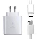 mPix Samsung 45W Power Adapter with Type C to C Cable Compatible With Samsung Galaxy S24 Ultra/F54/S22 5G/M34 5G/S23 Ultra 5G/S21 FE 5G/A55 5G/F14 5G/S24/S23 FE