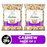 Bioherbs 100% Natural International California Cashew Whole 1 Kg (Pack of 2)