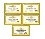 Parwati Gramudyog Herbal Products Chandal haldi Handmade Herbal soap With Essential oils Pack of 5