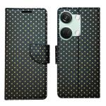 A D Enterprises Black Dot Flip Cover for OnePlus Nord 3 5G | Magnetic Case | Shock Absorbent | Flip Cover OnePlus Nord 3 5G