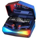 MD ADVANCE TECHNOLOGY M28 Wireless Earbuds TWS Bluetooth 5.1 Gaming Monster Earphones Touch Control Headphones Microphone Mirror Screen Mini LED Display - Excellent Sound Ensure Fast & Stable Connection Waterproof