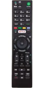 NixGlobal RMT-TX100D with Netflix Remote Compatible for SONY SMART LED LCD TV Remote Controller (Black)