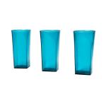 DeoDap PREMIUM JUICE AND WATER GLASSES SET OF 6 TRANSPARENT, 300ML, DRINKING WATER GLASSES STYLISH & CRYSTAL SQUARE HIGHBALL GLASSES FOR WATER, JUICE & COCKTAILS, GLASS SET OF 6 FOR WATER