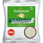 TruNaturals Puffed Amaranth Seeds 500g | Gluten Free Puffed Rajgira Seed | Puffed Rajgira Amaranth Seeds | Puffed Cholai | Puffed Amaranth Organic for Healthy Breakfast & Snack