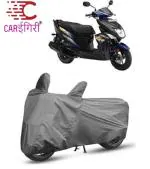 Carigiri Grey Bike Cover For Yamaha Cygnus Ray Zr(Triple Stitched,Mirror Pockets,Uv Resistant,Dustproof)
